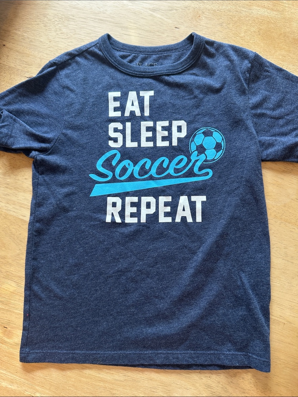 5/$25 EAT SLEEP SOCCER REPEAT t-shirt size 5/6 small